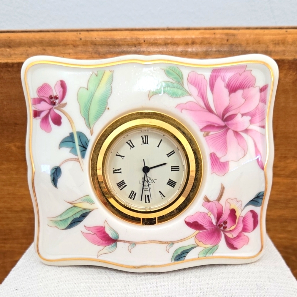 Lenox Porcelain 'Barrington' Bedside Table Clock